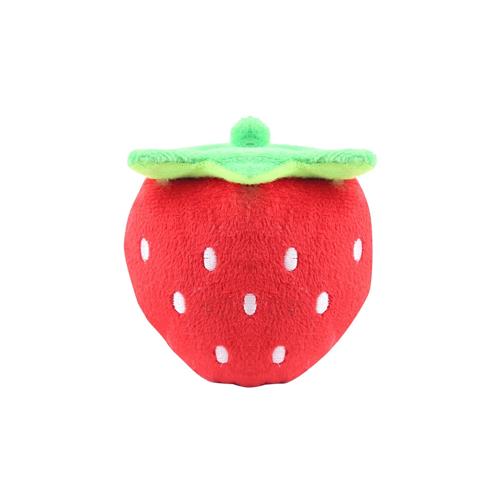 1Pc Pet Toys Fruit Animals Cartoon Dog Toy Stuffed Squeaking Cute Plush Puzzle for Dogs Cat Chew Squeaker Squeaky Toy