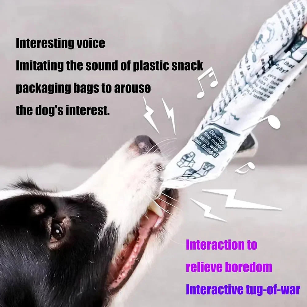 Tearproof Dog Sound Chew Toy Simulated Squeak Newspaper Playing Card K Q J Teeth Resistant Corgi Teddy Puppy Pet Interactive Toy