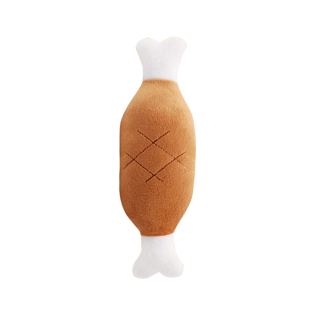 1Pc Pet Toys Fruit Animals Cartoon Dog Toy Stuffed Squeaking Cute Plush Puzzle for Dogs Cat Chew Squeaker Squeaky Toy