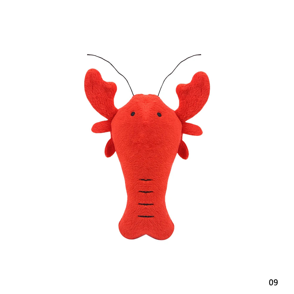 1Pc Pet Toys Fruit Animals Cartoon Dog Toy Stuffed Squeaking Cute Plush Puzzle for Dogs Cat Chew Squeaker Squeaky Toy