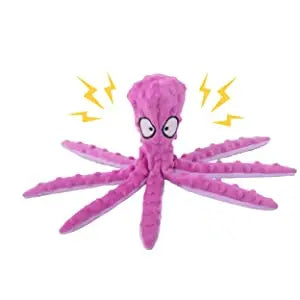 Pet Plush Dog Toy Voice Octopus Shell Puzzle Toy Bite Resistant Interactive Pet Dog Teeth Cleaning Chew Toy Pet Supplies